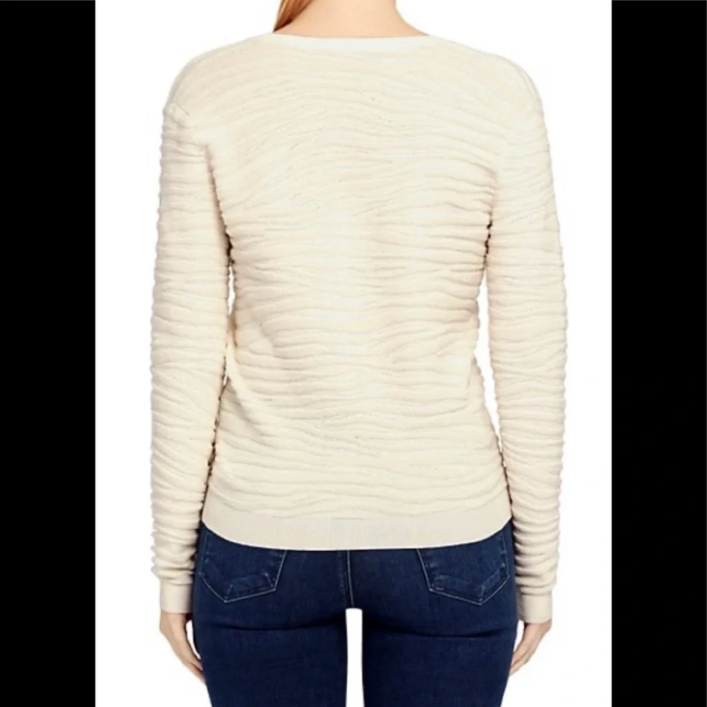 Theory zebra plush ivory sweater - Picture 3 of 7